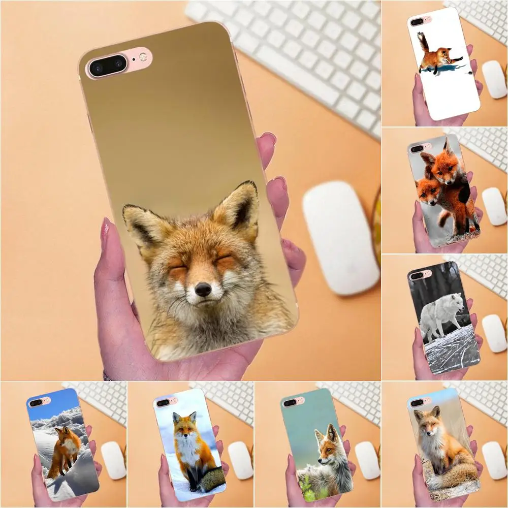 Милый зимний Мягкий ТПУ чехол с лисой для телефона Xiaomi Redmi Note 2 3 3S 4 4A 4X 5 5A 6 6A Pro