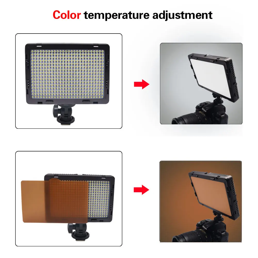Светодиодный светильник Mcoplus LED-340A для видеокамеры DSLR видеосъемки люмен 1600LM с