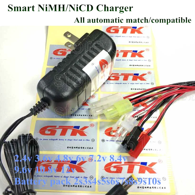 1 шт. зарядное устройство NiMH NiCd 2 10S 4 в 3 6 В 8 7 9 10 12 Ni MH 2s 10s разъем постоянного тока SM