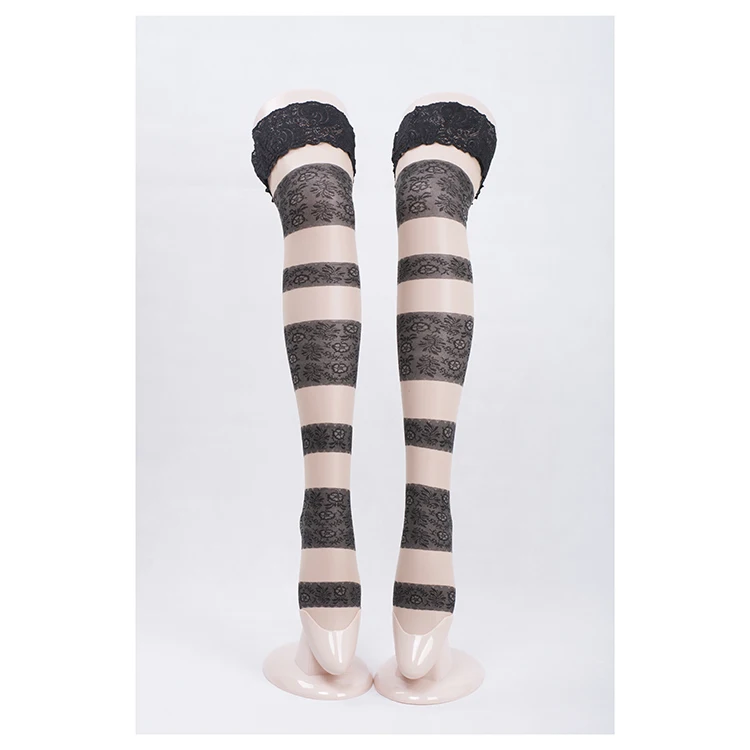 Новинка женские сексуальные чулки прозрачные колготки кружевной верх