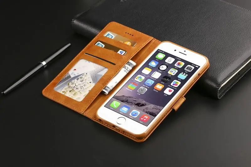 Чехол s для iPhone 6S 6 Plus, чехол для телефона, Роскошный кошелек, Магнитный Флип, винтажные кожаные сумки для Apple iPhone 6S plus 6 plus, чехол