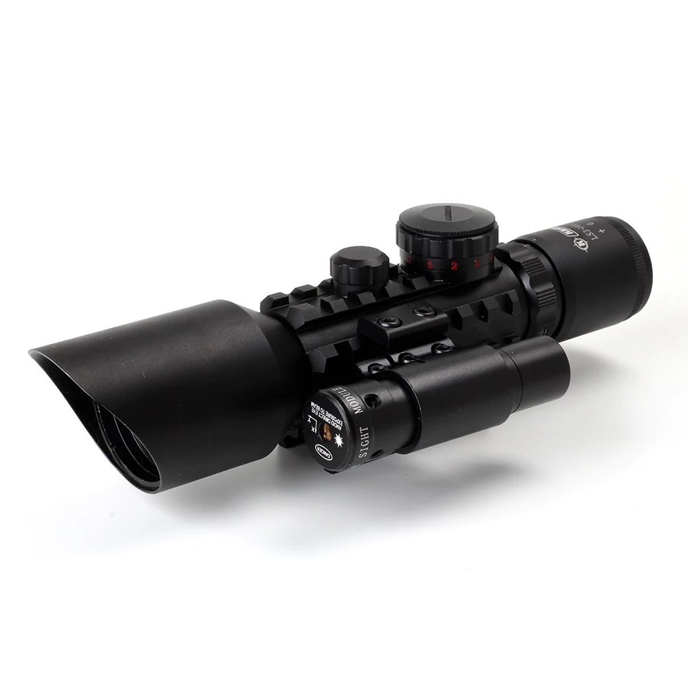 KANDAR M9 3 10x42 Tri Rail тактический оптический прицел красный зеленый свет Mil dot Сетка