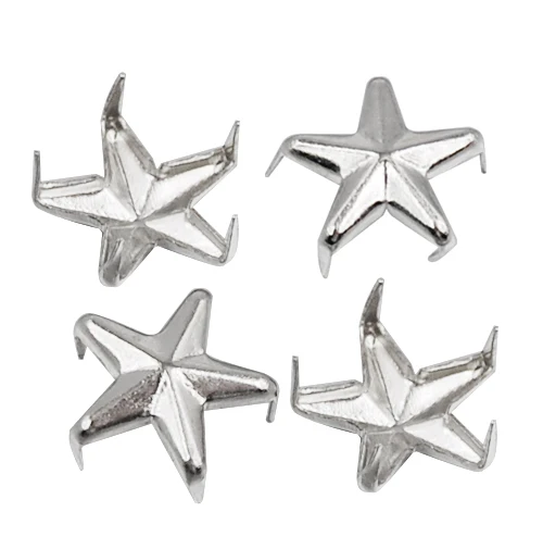 50 x Star Studs Claw Rivet - Leather Crafts Costumes Bags Jeans Belts Shoes Easy to Attach and ideal for customizing Punk Rock | Дом и сад
