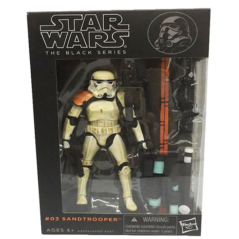 Звездные войны черная серия фигурка Дарт Мол Вейдер фигурка Phasma ПВХ фигурка Коллекционная модель игрушки 17 см