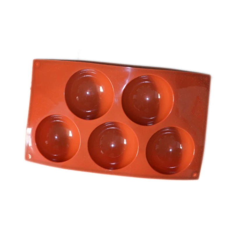 Высокое качество Еда Класс 5 полусфера полу круглая силиконовая форма для