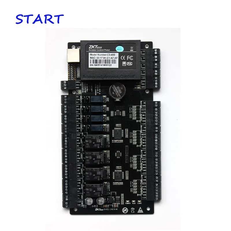ZK C3 400 Tcp/Ip Rfid система контроля доступа четыре двери контроллер системы защиты IP на