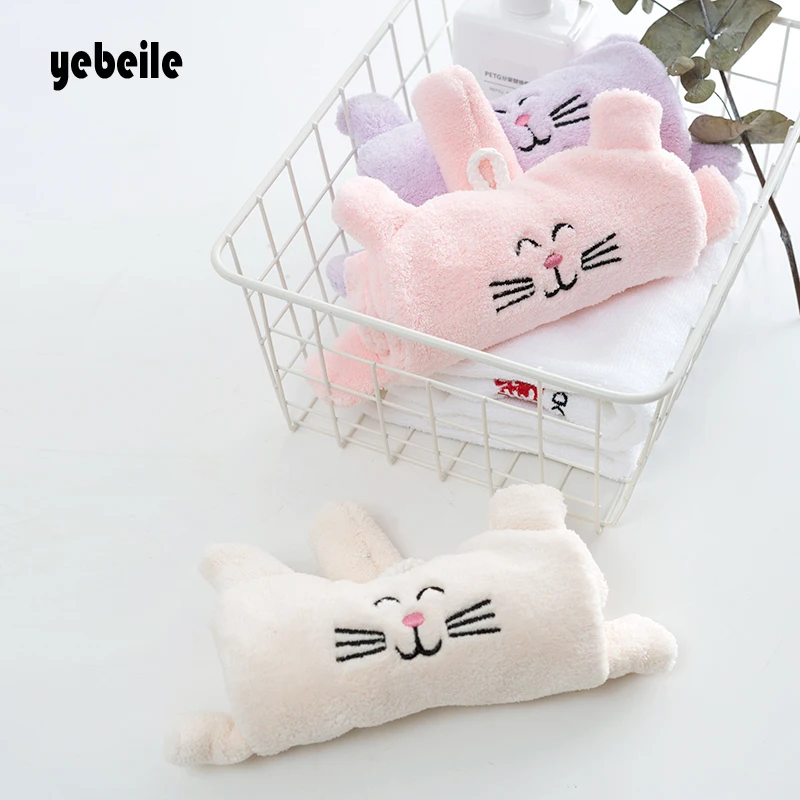 Yebeile nicekids полотенце, кухонное полотенце, полотенце для ванной комнаты, милое полотенце для кошек и собак, мягкая ткань для взрослых 23*46 см, протрите подвесное животное из мультфильма