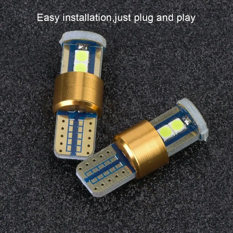 10pcs T10 3030 6SMD 12/24V Canbus LED Light Bulb Car Auto Wide Clearance Reading Indicator Lamp Bulbs White | Автомобили и