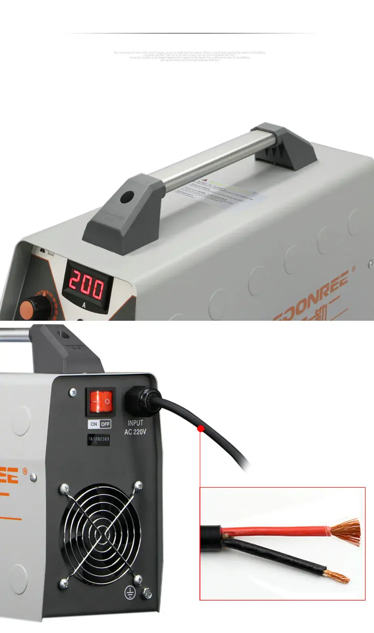 AC220V ZX7-200 однофазный мини DC сварочный аппарат Инвертор DC ручной дуговой сварочный аппарат бытовой сварочное оборудование