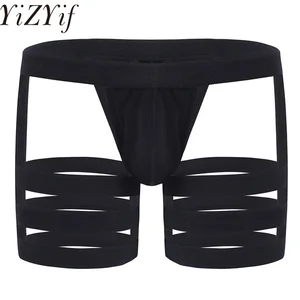 Трусы-стринги YiZYiF мужские, модное пикантное бикини, стринги, нижнее белье с петухом, выпуклый мешочек для ног, гей-трусы