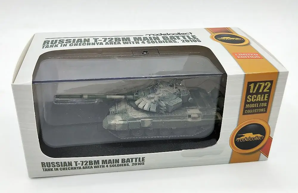 Русская T 72BM с 4 солдатами 1/72 без литья под давлением модель готового танка| |