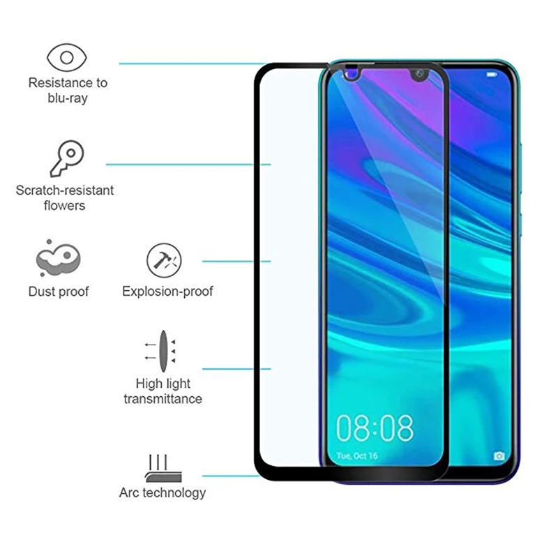 Закаленное стекло для Huawei Y7 Y9 2019 y5 lite | Мобильные телефоны и аксессуары