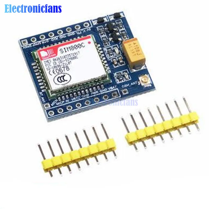 5 в 3 В SIM800C GSM GPRS электронная фотовспышка TTL макетная плата IPEX с Bluetooth TTS STM32 для Arduino