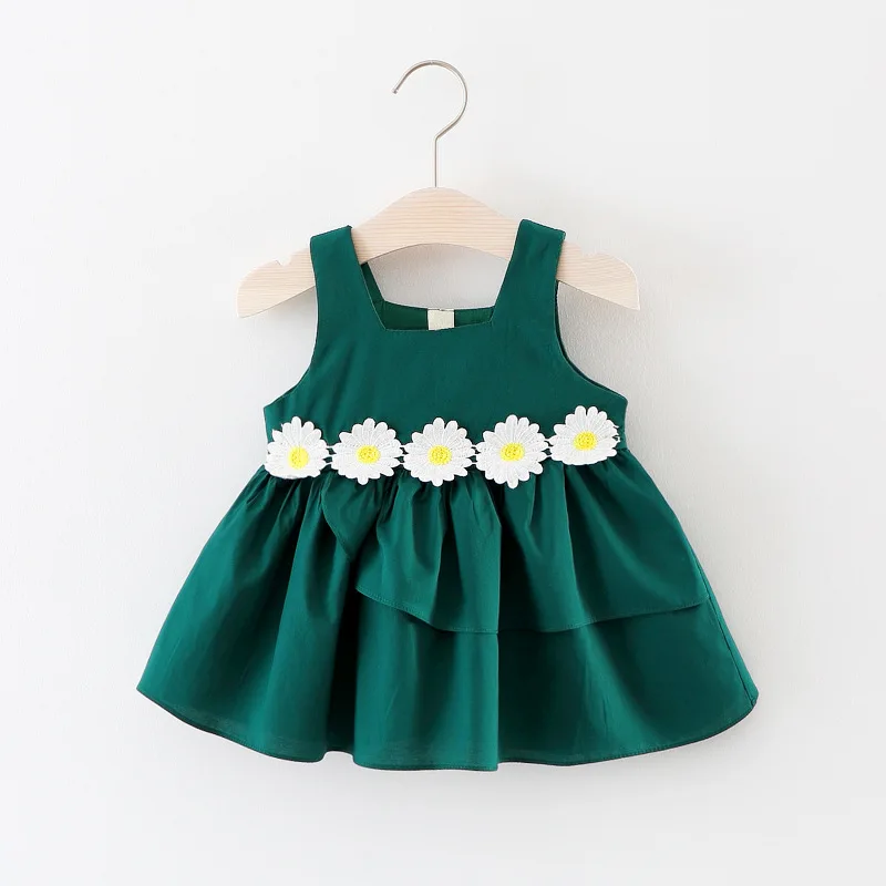 R&ampZ 2018 Summer New Girls Flowers Sleeveless Tank Dress Sling Child Baby Princess | Мать и ребенок
