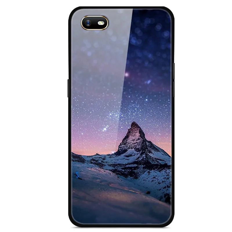 Для OPPO A1K чехол из закаленного стекла жесткий чехол для телефона для OPPO A1K чехол s Мягкий бампер для OPPOA1K A 1K CPH1923 чехол Роскошный - Цвет: 7