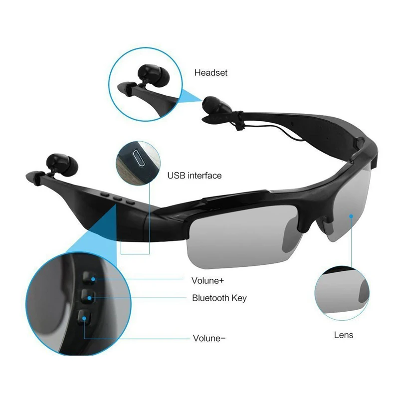 Солнцезащитные очки Bluetooth V4.1 спортивные солнцезащитные с громкой связью