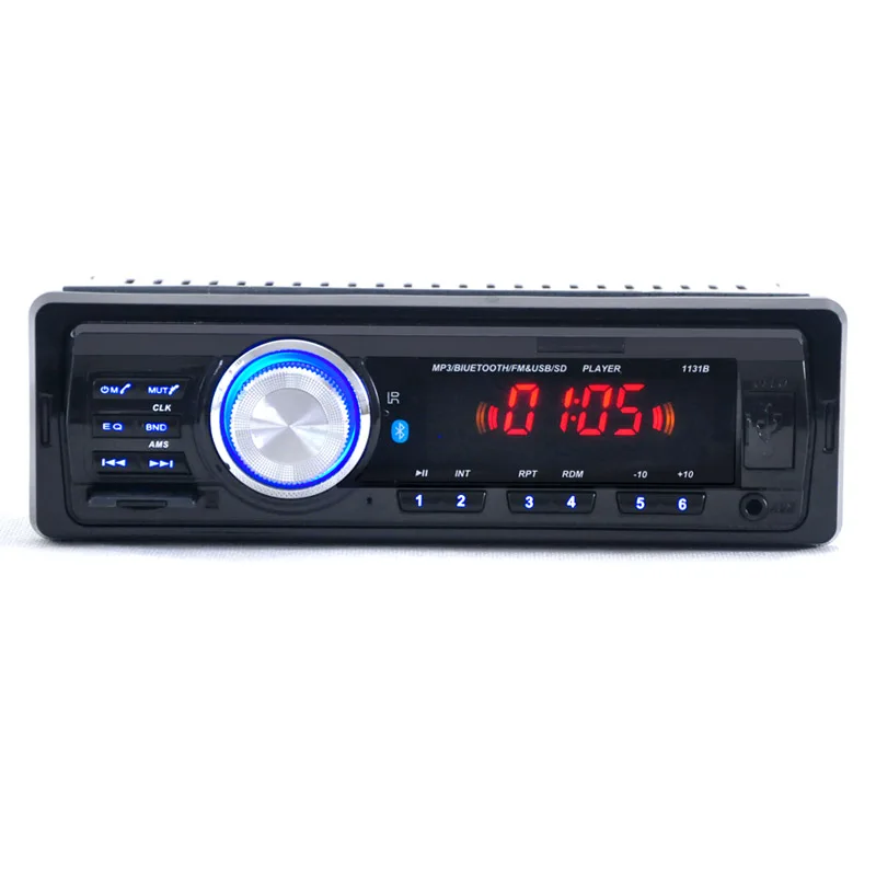 12 В автомобильный аудио Радио Стерео FM Bluetooth V2.0 USB SD Mp3 плеер AUX Mic Hands-free с пультом
