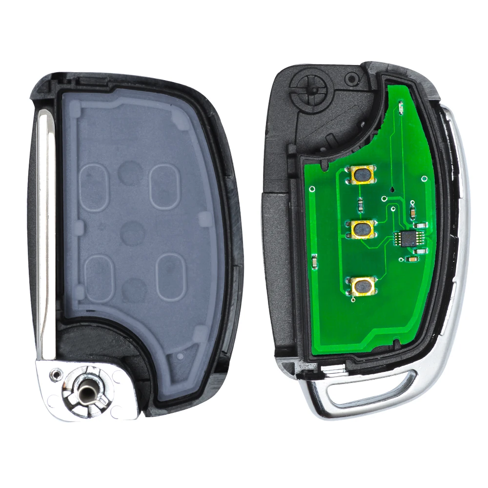 Складной автомобильный ключ KEYECU с дистанционным управлением и 3 кнопками 433 МГц