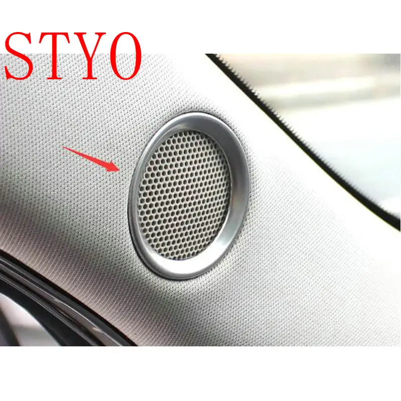 

STYO Автомобильная дверь из нержавеющей стали, стерео крышки, отделка для дверного динамика для 2017-2018 LHD MAZDAS CX-5 CX5