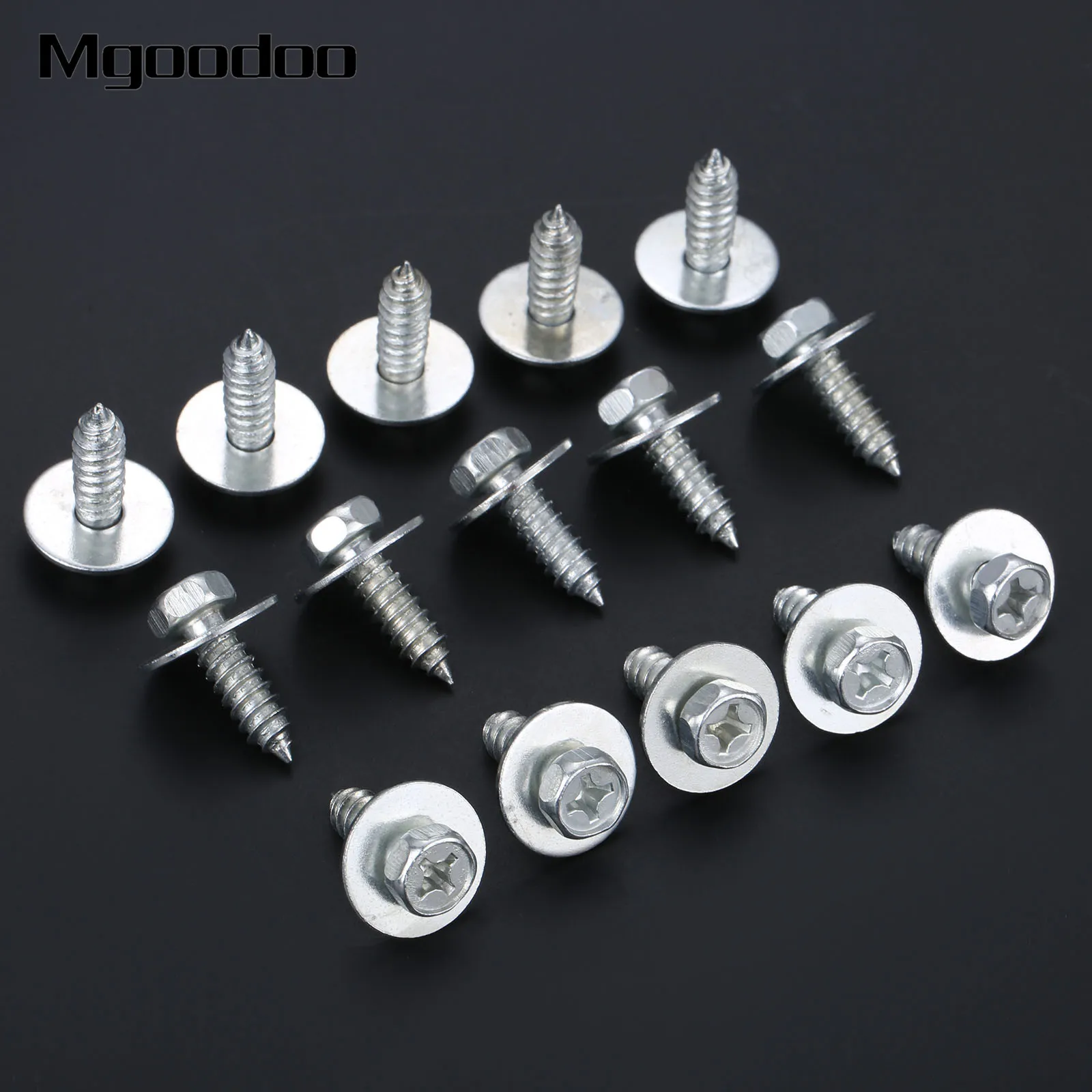 

20Pcs Metal Fasteners Rivet Gasket Car Body Screw Retainer Trim Bolts Thread Fender Clip Interior Weatherstrip Moulding Clips