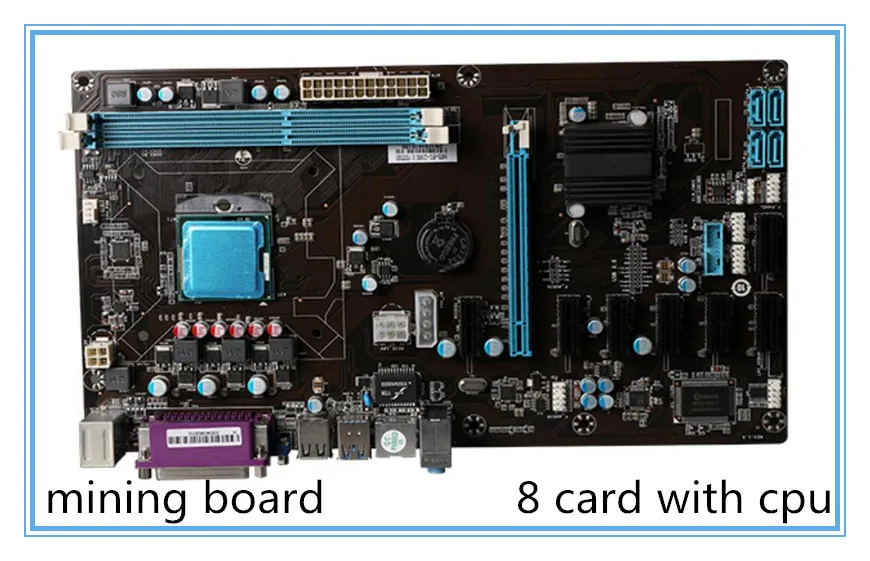 Материнская плата для майнинга материнская с разъемом ddr3 PCI E и 8 картами