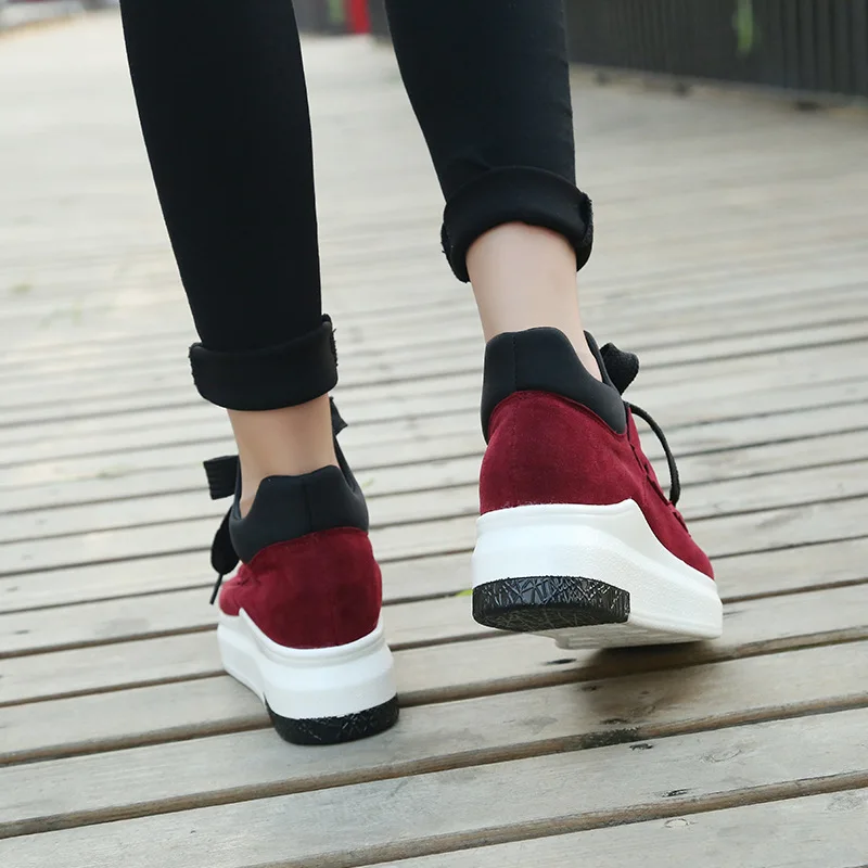 Новинка 2018 года обувь на высокой платформе со шнуровкой повседневная | Обувь