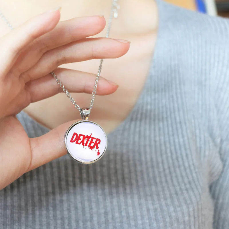 Dexter вдохновляющие фильм тематические Ожерелье Стекло Кабошон Подвеска Новинка