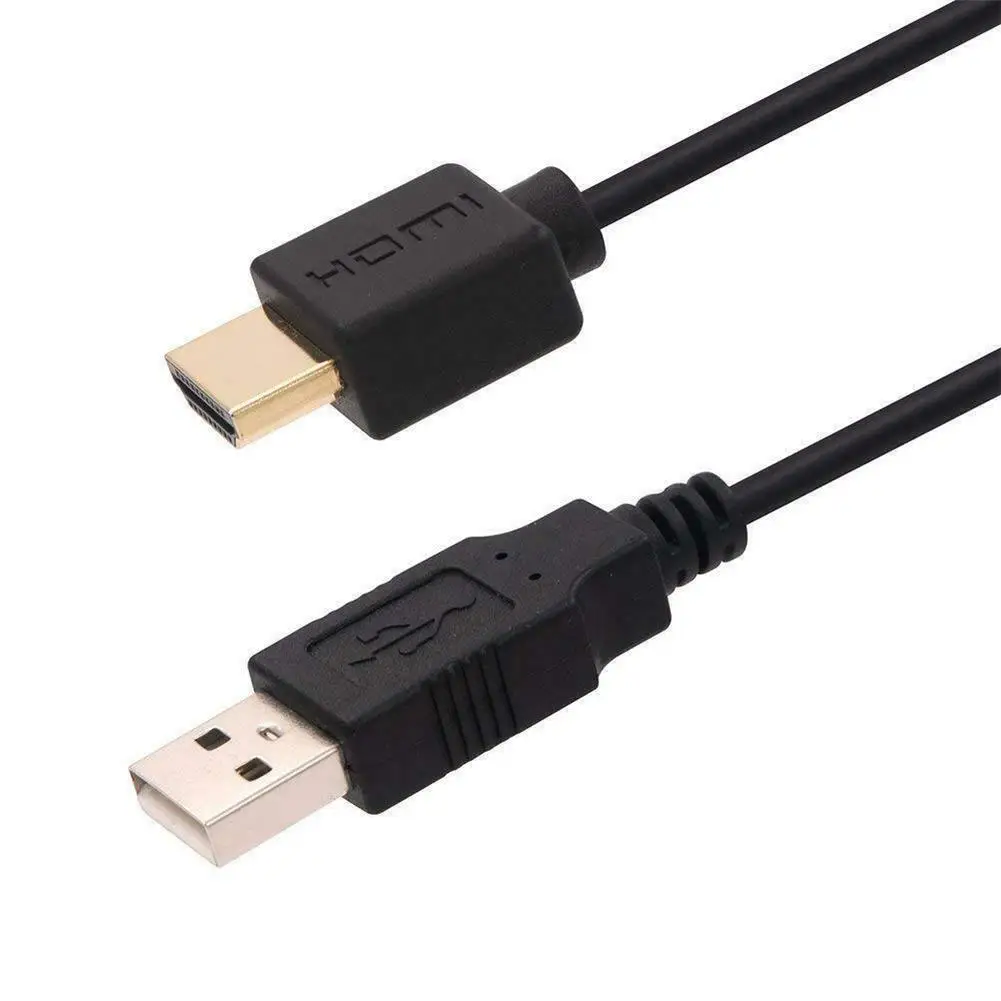 ПВХ ноутбук USB кабель питания для HDMI мужчин и мужчин смарт-устройство зарядный кабель сплиттер адаптер
