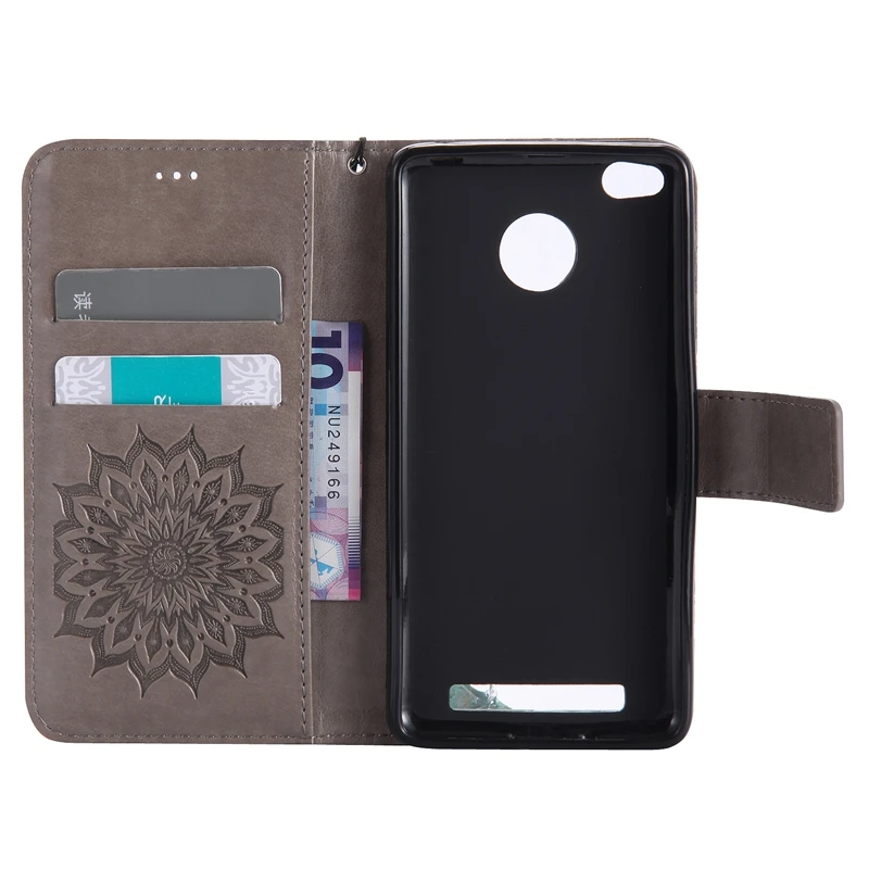 Flower Printing Wallet Case For Xiaomi Redmi 3 /Redmi Note / Mi 5 Flip Leather Stand Cover Magnetic Phone Protective |