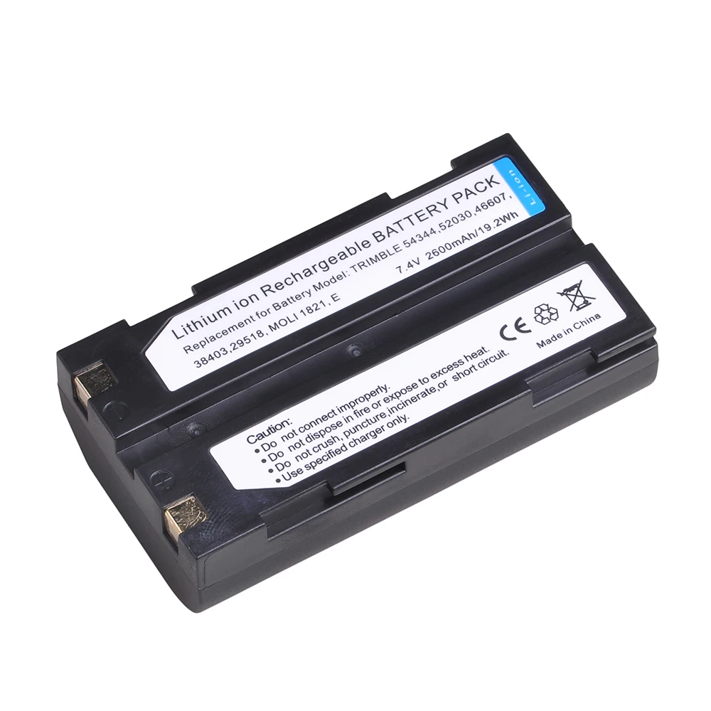 DuraPro 2600mAh D-Li1 литий-ионный аккумулятор для Trimble 54344 29518 46607 52030 38403 5700 5800 R6 R7 R8 запасная