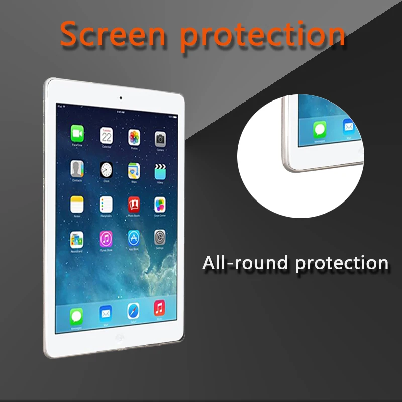 Мягкие силиконовые чехлы из ТПУ для i Pad 2017 2018 2019 Pro 9 7 10 2 5 6 Air 1 Модель A1822 A1566 A1673