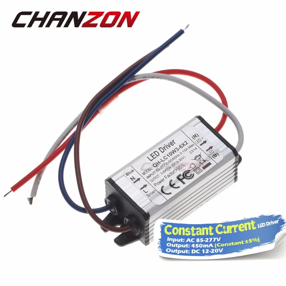 

Constant Current LED Driver 450mA 4-6X2W DC12-20V AC100-240V Waterproof IP65 Power Supply Lighting Transformer for 8W 10W 12W
