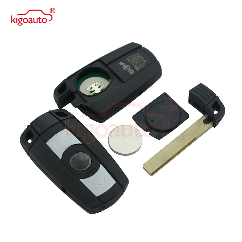 Kigoauto 3 кнопки 315LP CR2032 для BMW smart дистанционный ключ KR55WK49127 E39 E60 E61 E46 E38 E53 328i 335i 528i 535i