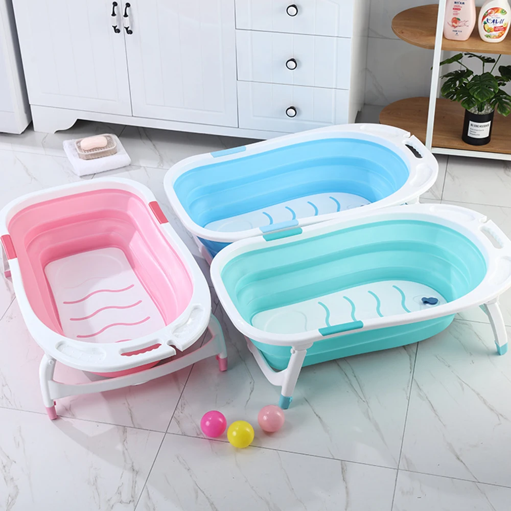Foldable and Portable baby bath tub swim tub baby portable for newborn child bathtub Eco-friendly PP TPR 0M to 6Y