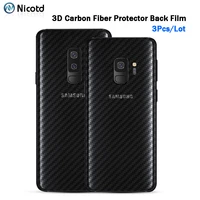 back sticker 3pcs for samsung galaxy a8 a6 j6 2018 plus screen protector for samsung s9 plus s8 carbon fiber on phone back film