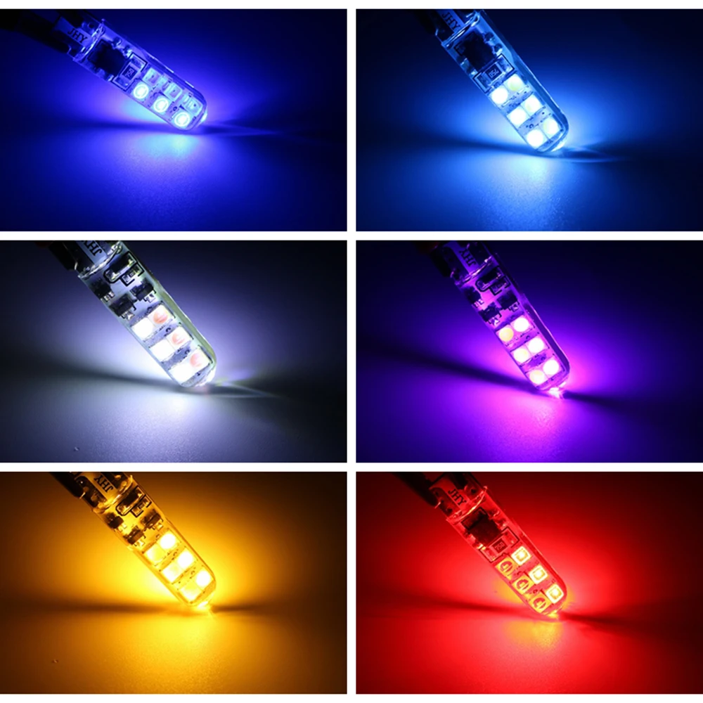 YSY 50X T10 W5W 3030 12 smd силиконовый чехол светодиодный автомобильный парковочный