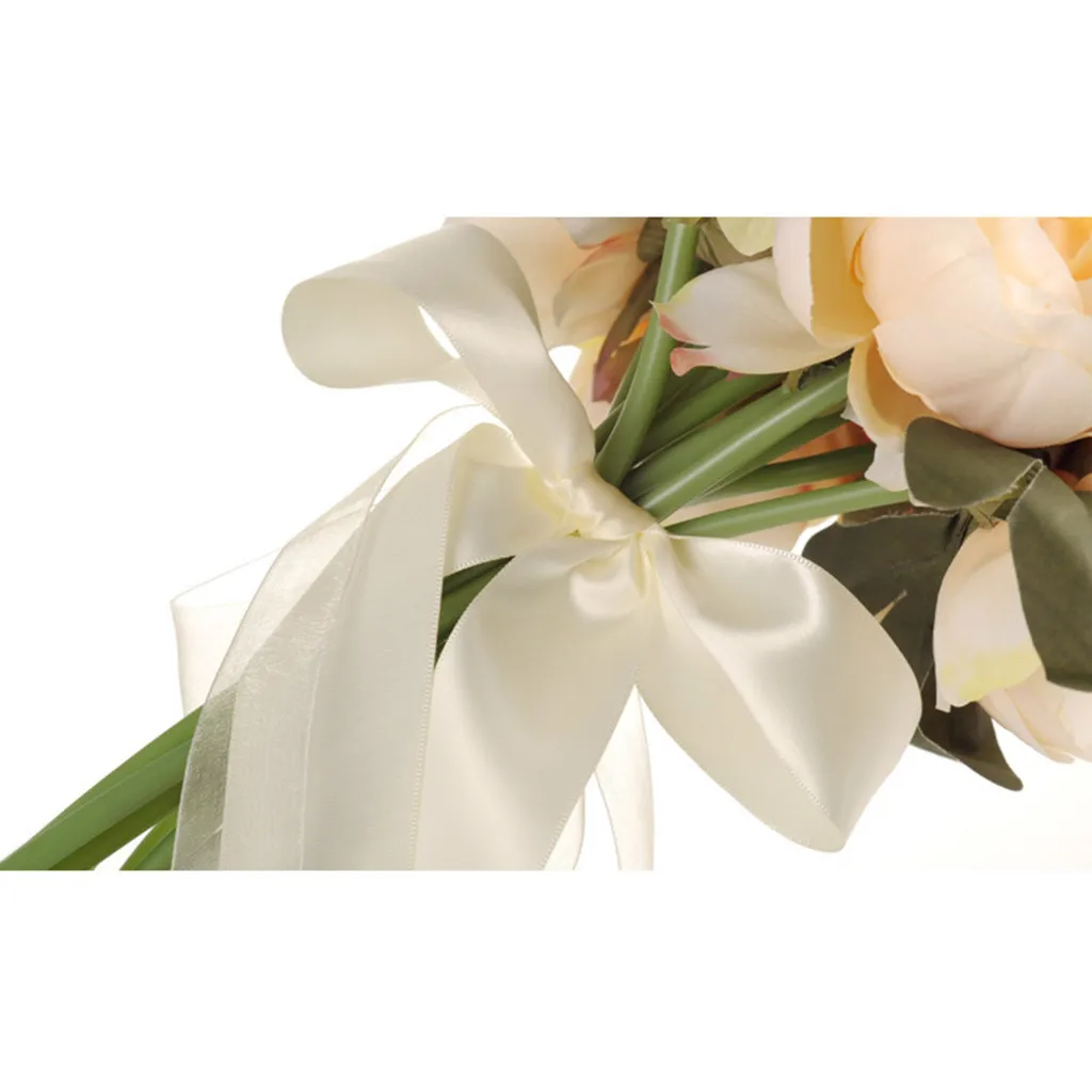 

wedding decoration flower table Rose Artificial flowers party home decor Fake Roses Flannel Bridal Bouque L524