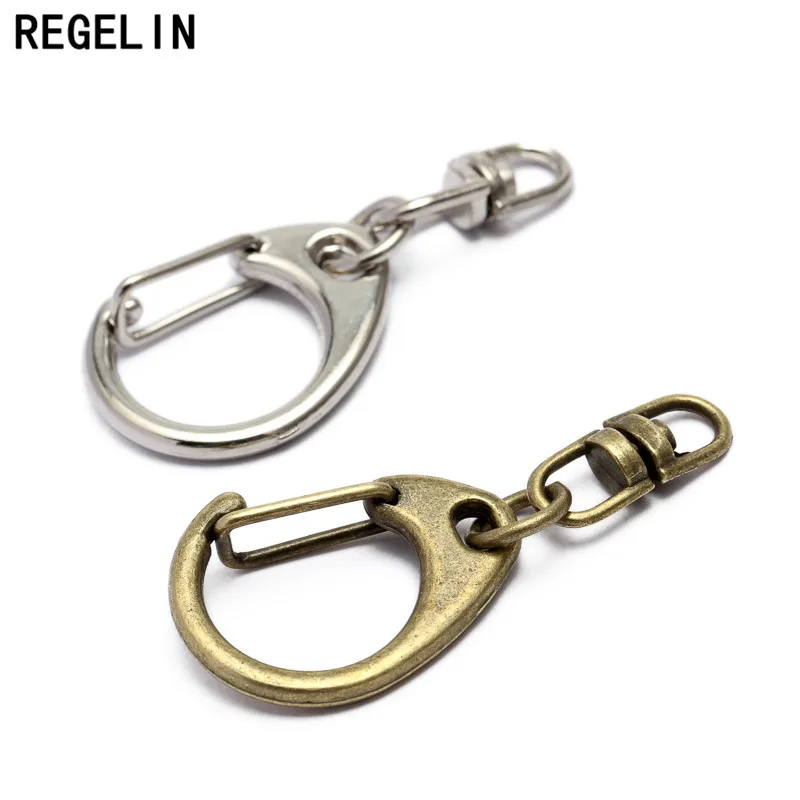 REGELIN античный бронзовый соединитель застежки брелок разделение кольцо для ключей брелки-цепочки 20 шт./лот DIY Брелки выводы