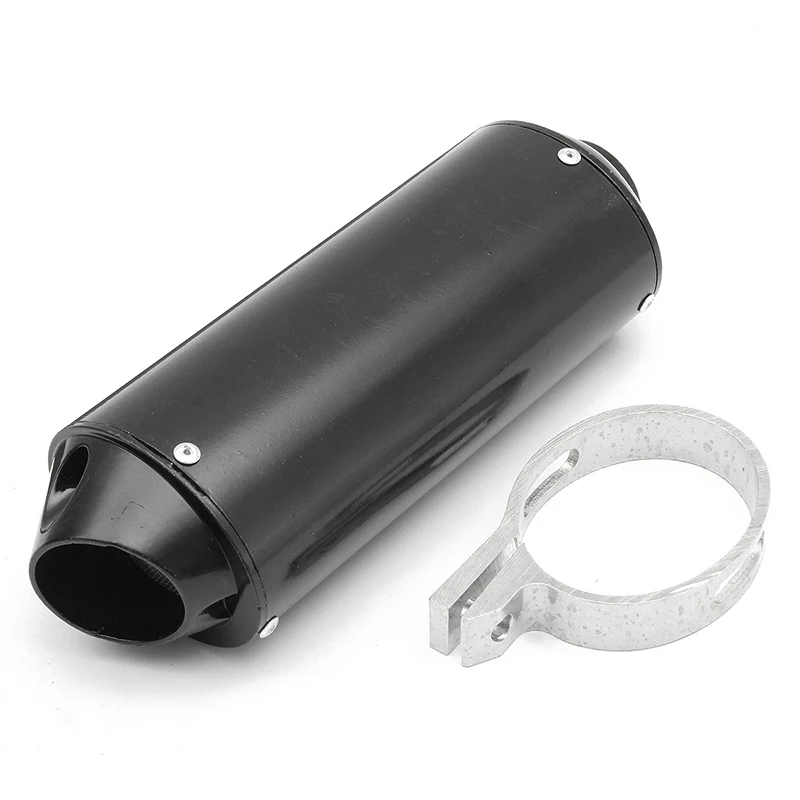Black Motorcycle 38mm Exhaust Muffler For Universal 125 150 160cc PIT Dirt Bike | Автомобили и мотоциклы
