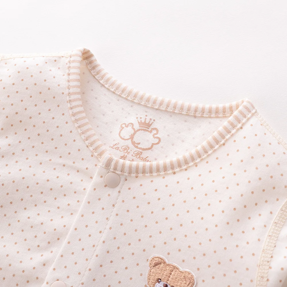 LABIBABY/комбинезон для новорожденных цельнокроеный комбинезон младенцев хлопковая