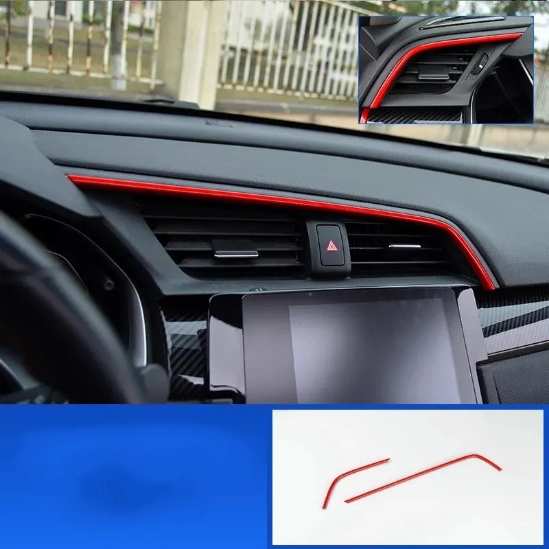 Для Honda Civic Тип R 2016 2017 1 комплект ABS хромированный автомобильный приборной панели