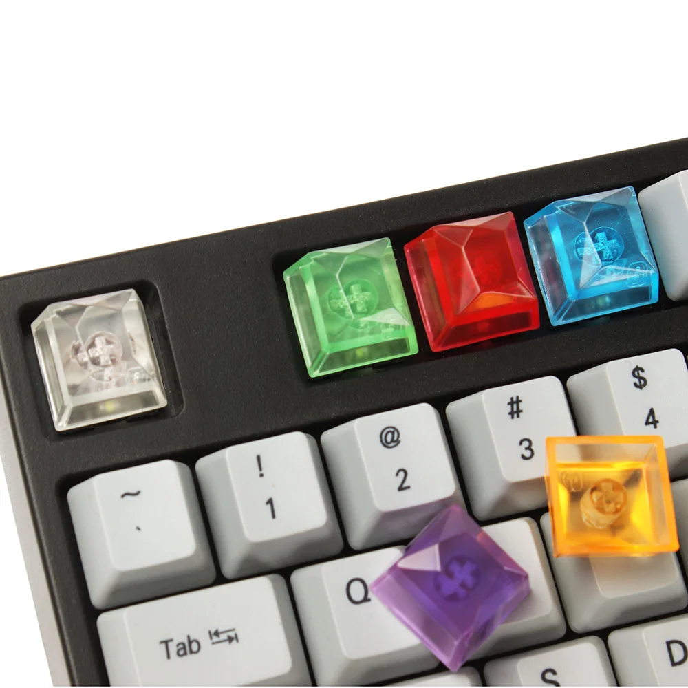 Смола Драгоценный Камень Keycap новинка блеск через брелки для Cherry MX Механическая игровая клавиатура