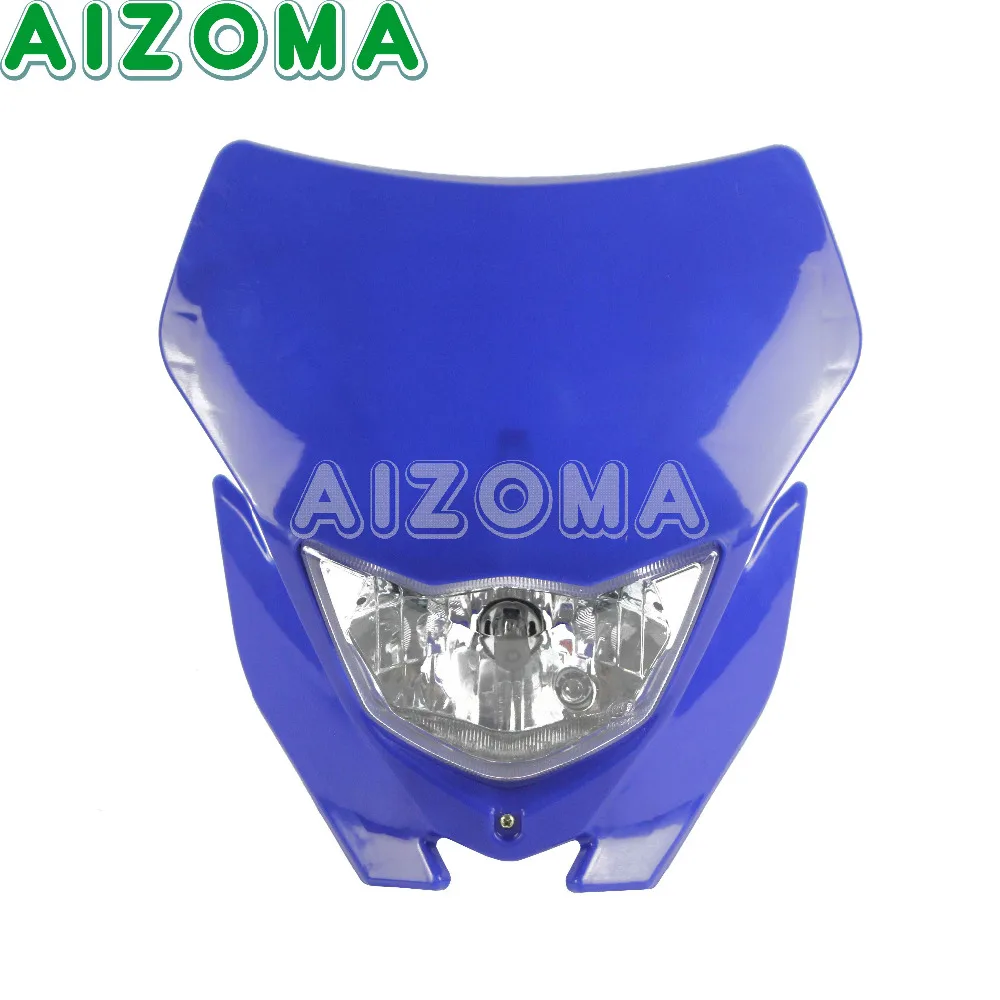 Супермото велосипед универсальный H4 35 Вт галогенная фара маска для Suzuki Honda Yamaha WR