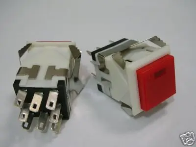 Кнопка Led DPDT OFF/(ON) Мгновенный Переключатель RLKD3 200|switch| |