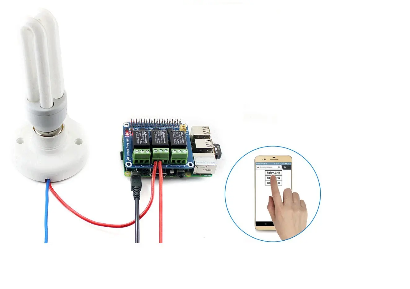 Waveshare Raspberry Pi плата реле мощности Плата расширения модуль дистанционного