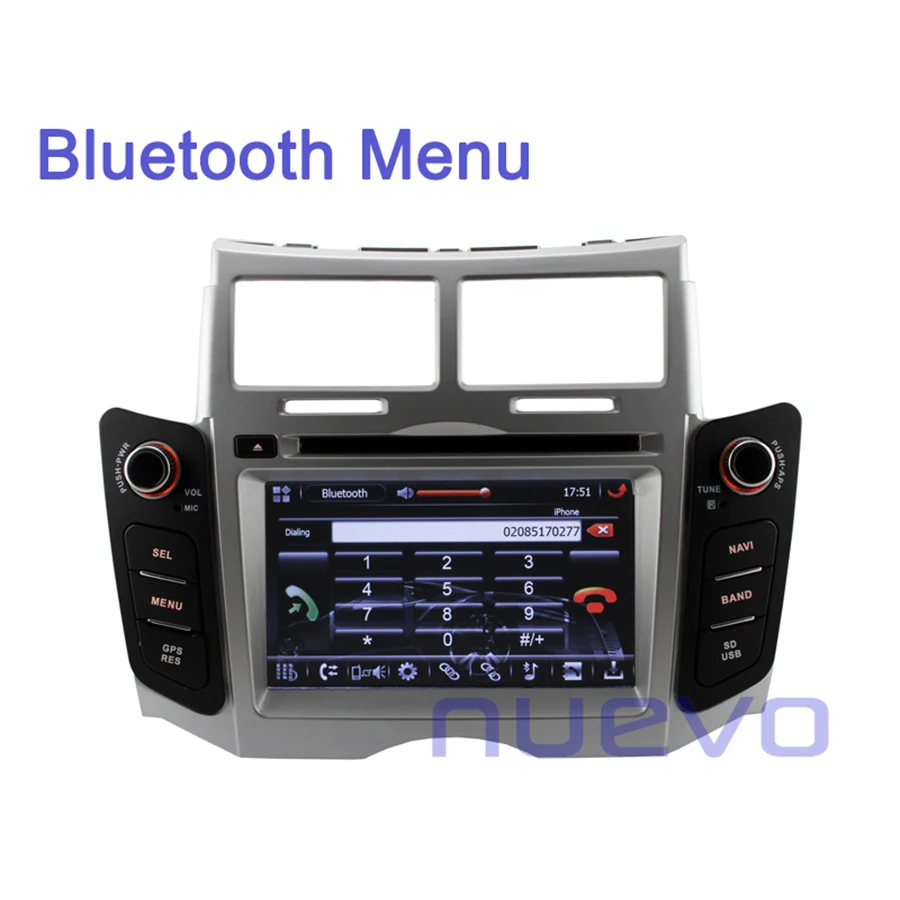 Бесплатная доставка: 2 Din Автомобильный DVD GPS навигации с Bluetooth ATV Радио USB SD Для Toyota