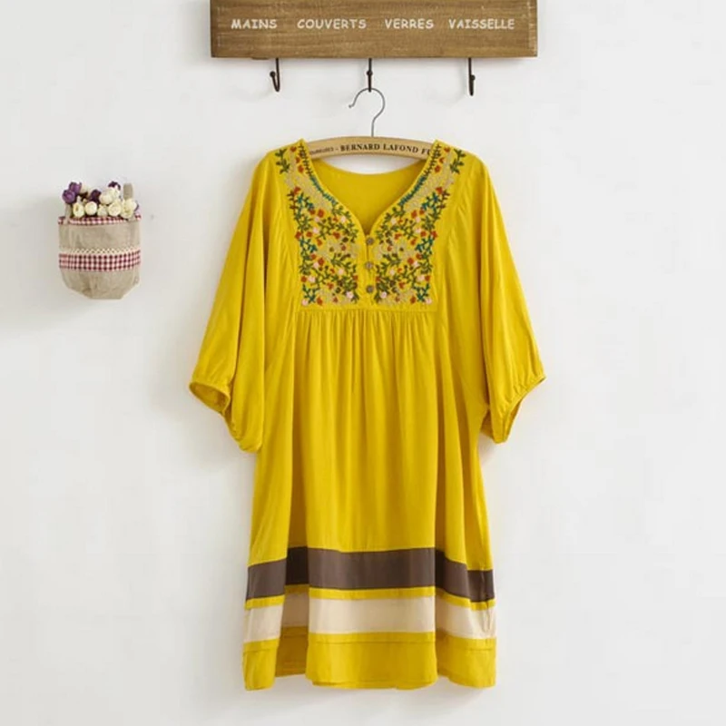 Платья для беременных Хлопковое платье Blous blusa одежда больших размеров Одежда