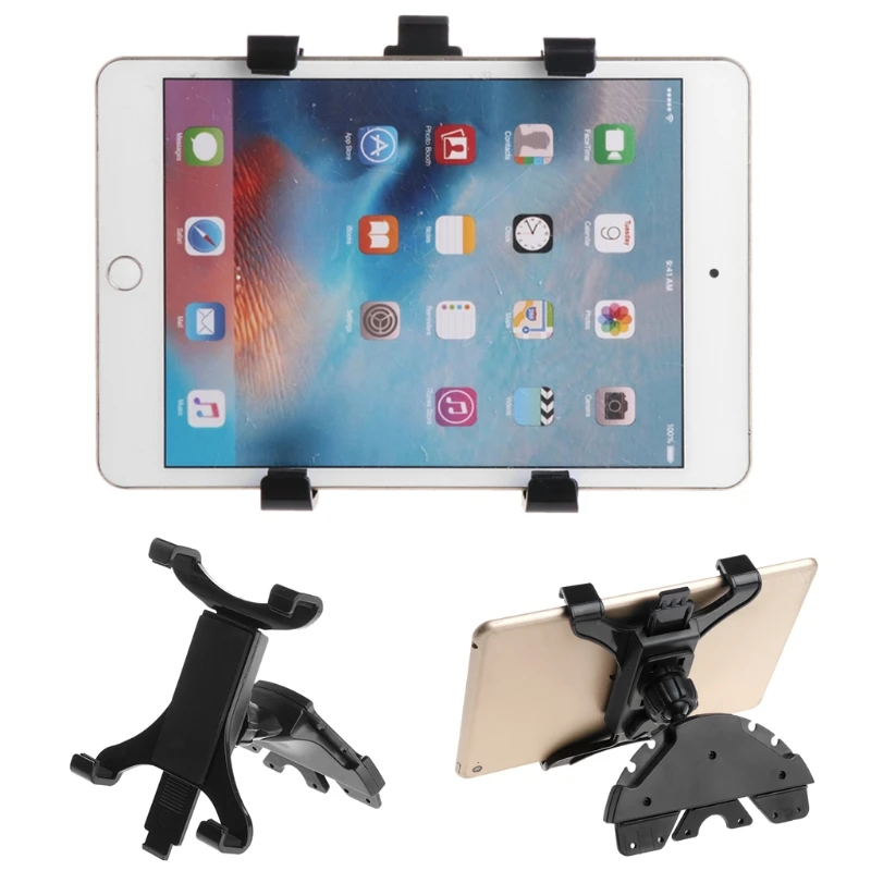 ABS Автомобильный CD слот Держатель подставка Черный для ipad 7 до 11 дюймов планшетный