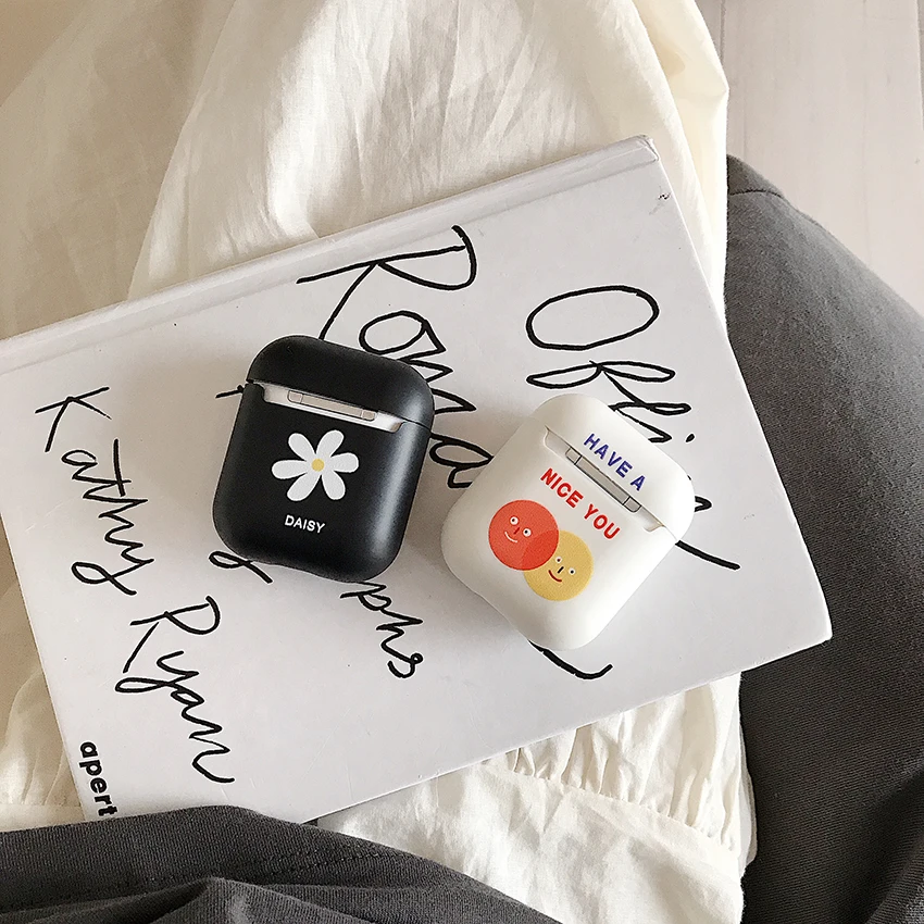 GOOYIYO-для Airpods 1 2 мягкий чехол из ТПУ с мультяшными рисунками для наушников