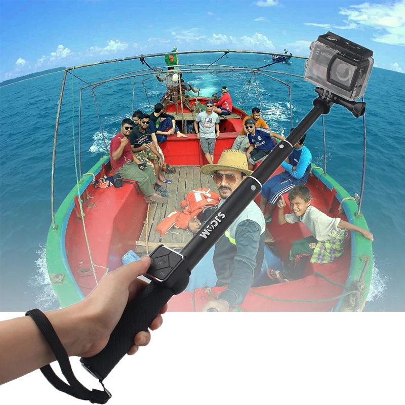 Оригинальная алюминиевая селфи палка SJCAM и пульт дистанционного управления для